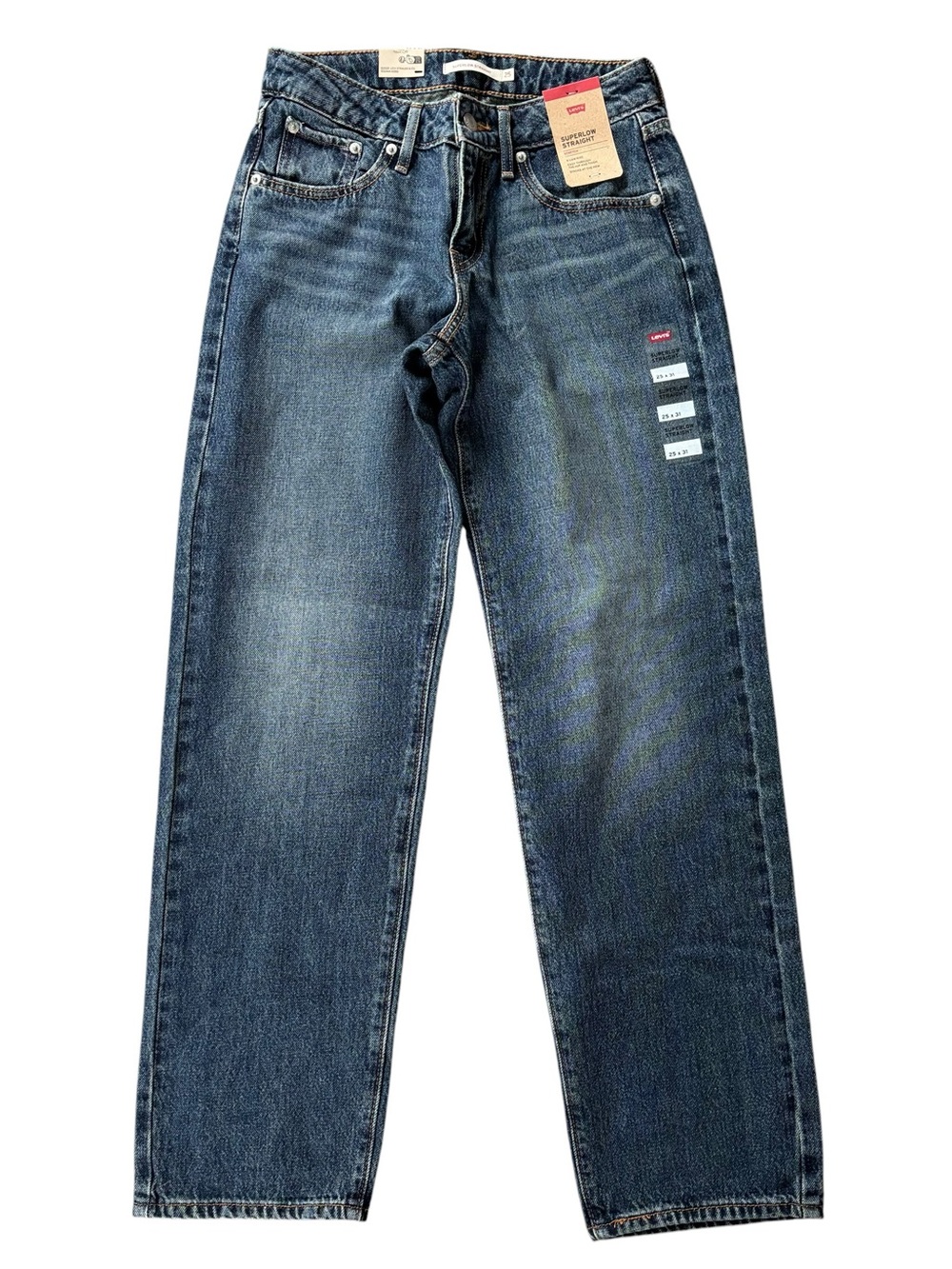 Levi's Straight Leg Dark Blue Denim Jeans